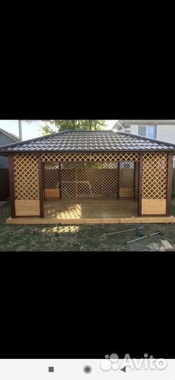 Беседка садовая из дерева