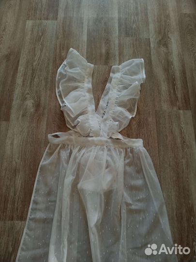 Белый школьный фартук