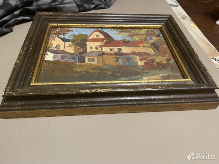 Картина художника Каразина с подписью, оригинал)