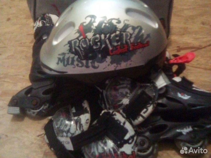 Коньки роликовые раздвижные 5-9 лет