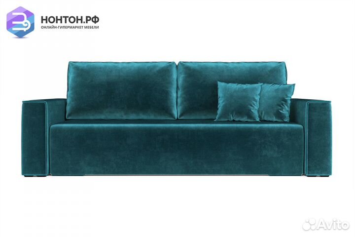 Диван еврокнижка Манхэттен сине-зеленый