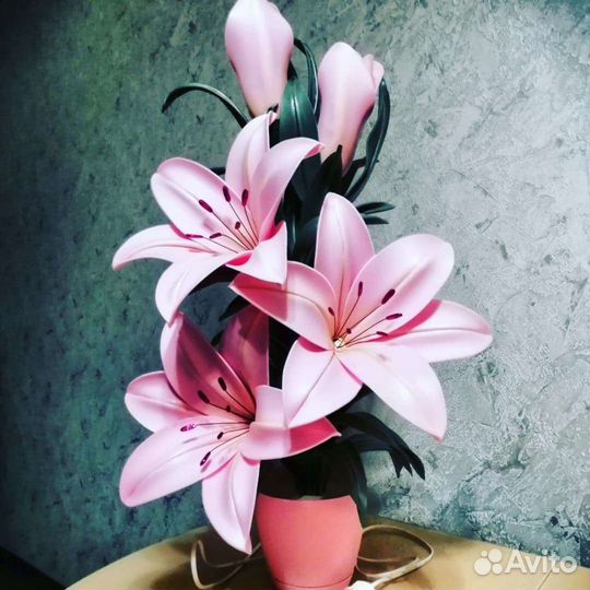 Цветы светильники из изолона