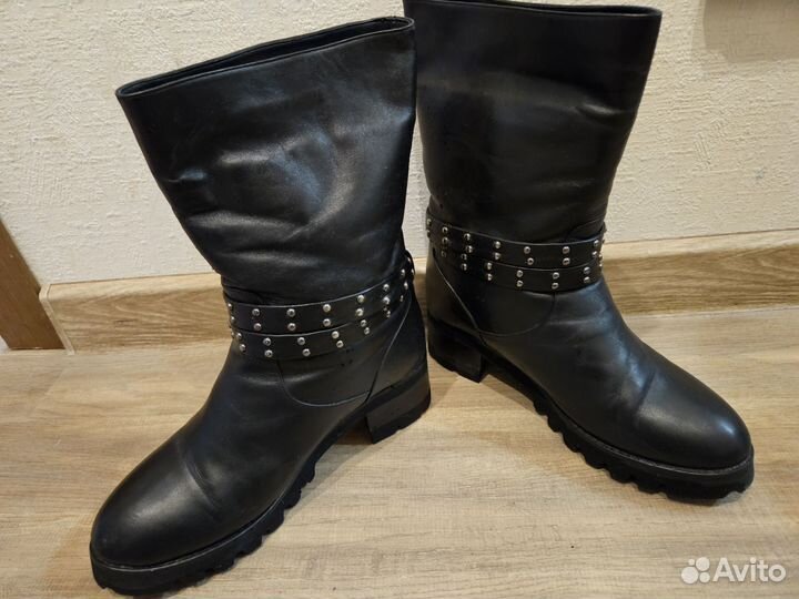 Ботинки зимние р. 41 натуральная кожа