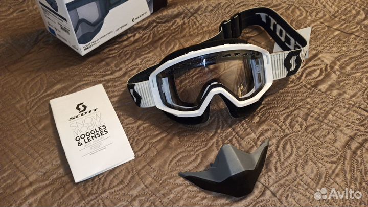 Очки снегоход квадроцикл Scott Primal MY23 Wh/Clea