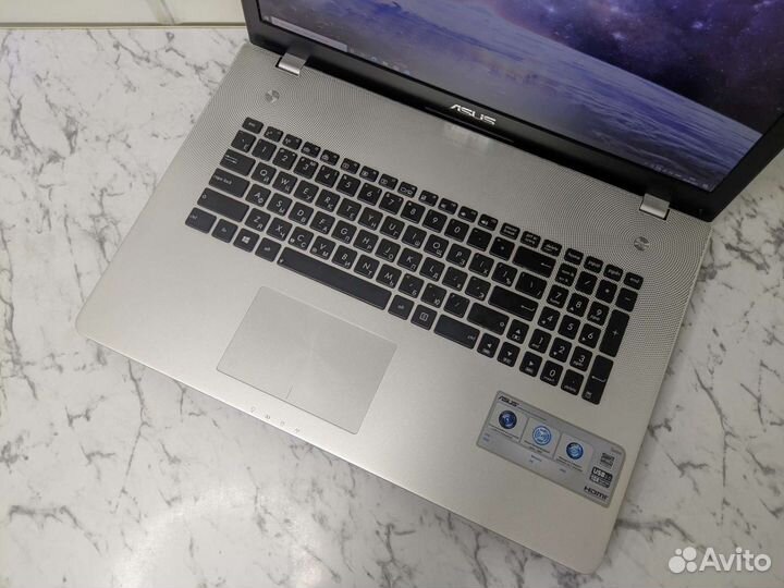 Ноутбук Asus core i7+ram 8 gb+SSD+HDD