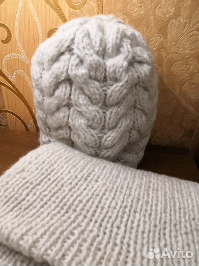 Варежки, шапка, шарф - ручная работа