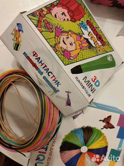 3 d ручка с цветным пластиком