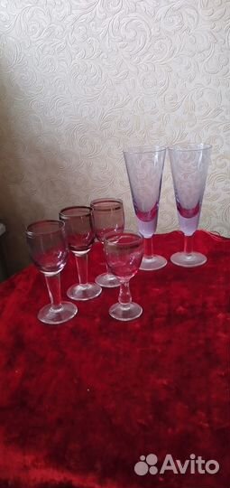 Фужеры рюмки Винтаж