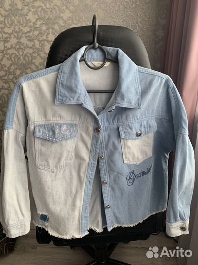 Джинсовая рубашка на девочку