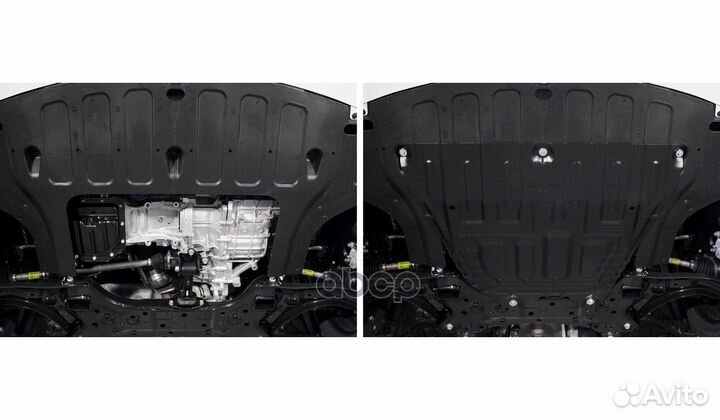 Защита картера + кпп hyundai Solaris, KIA Rio/X