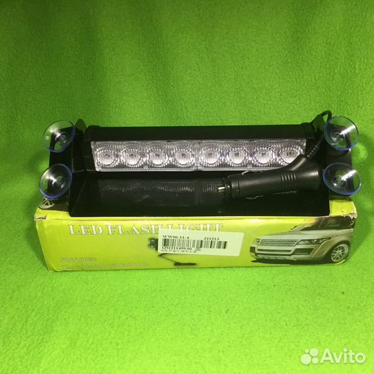 Мигалка красно-синяя на присосках