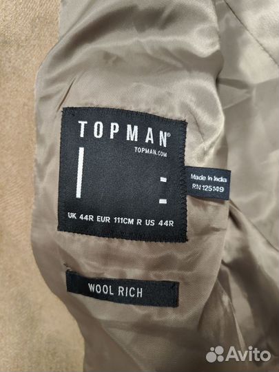 Шерстяной твидовый пиджак Topman Wool Rich