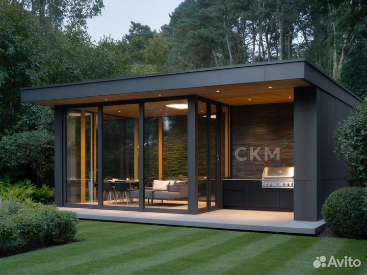 Беседка с мангалом под ключ