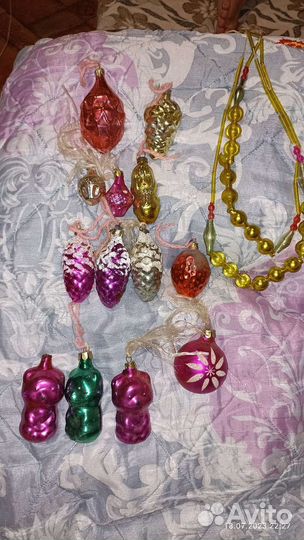 Елочные игрушки СССР одним лотом