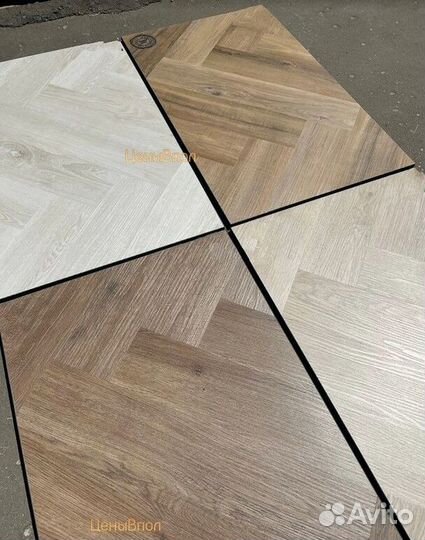 Кварцвиниловая плитка елочка