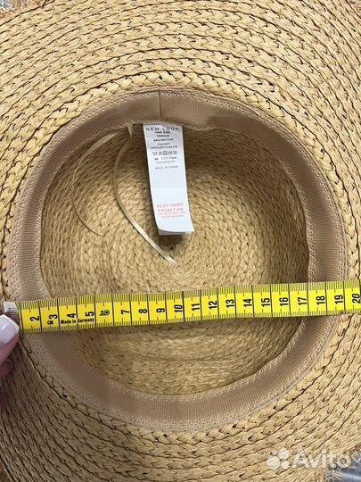 Шляпа женская соломенная