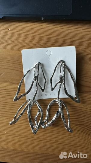 Объемные серьги-цветы