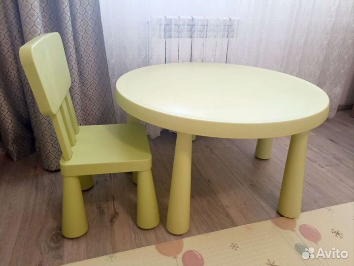 Стол и стул Икеа Маммут