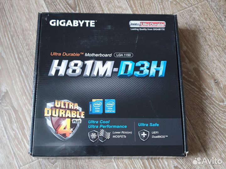 Материнка 1150 gigabyte h81m-d3h