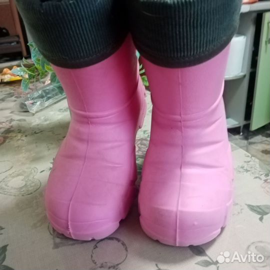 Детские резиновые сапоги 28 размер