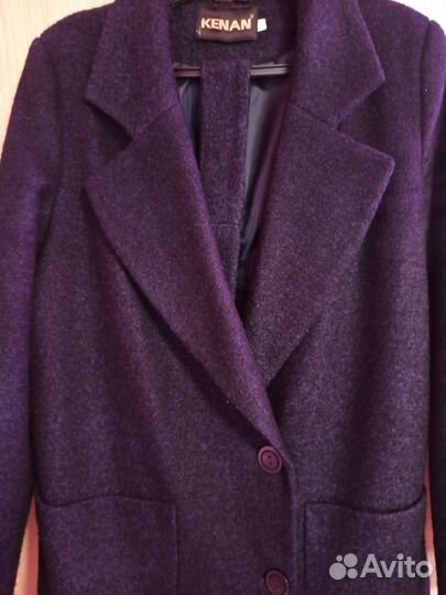 Пальто женское демисезонное 48, шерсть натуральная