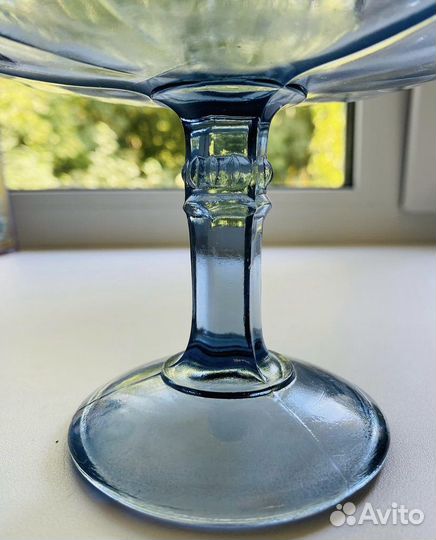 Кобальтовые вазы на ножке СССР