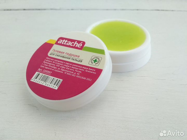 Подушечка для смачивания пальцев Attache