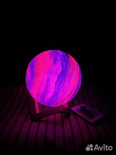 Светильник (ночник) Галактика на пульте, 15см