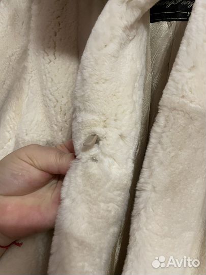 Шуба бобер, бобрик белая