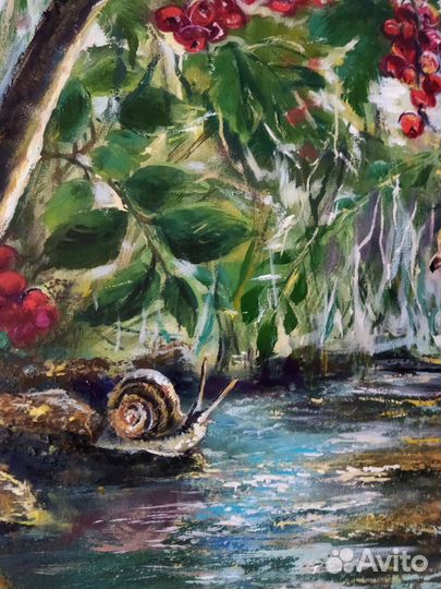 Картина в детскую, картина маслом на холсте 40х60