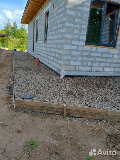 Строительство отмостки дома