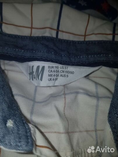 Рубашка hm 110 р