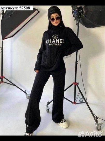 Теплый костюм chanel