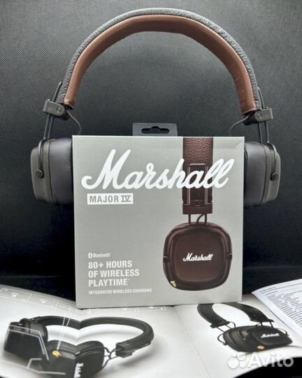 Беспроводные наушники Marshall Major 4 Brown