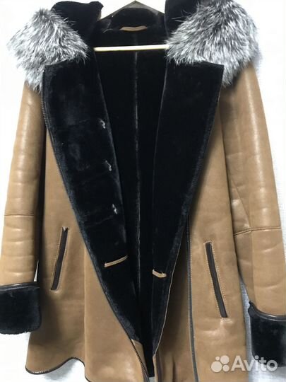Дубленка натуральная женская 44 размер