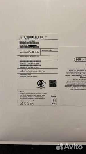Macbook pro 13 M2, 512