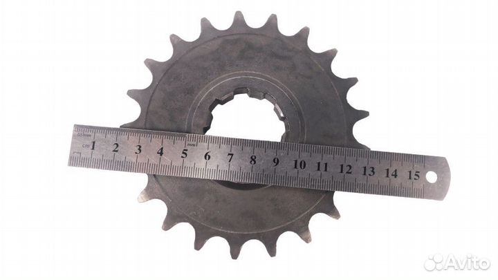 Звездочка 21 зуб мотоцикл Иж оксидированная