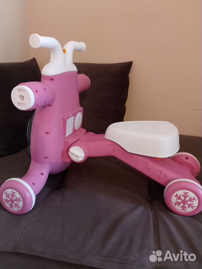 Самокат беговел детский с музыкой
