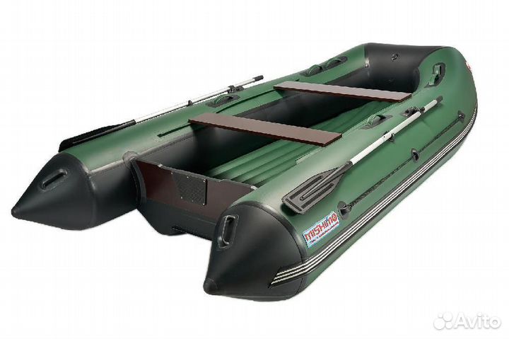 Лодка (зелено-черн) mishimo rapid 380 PRO