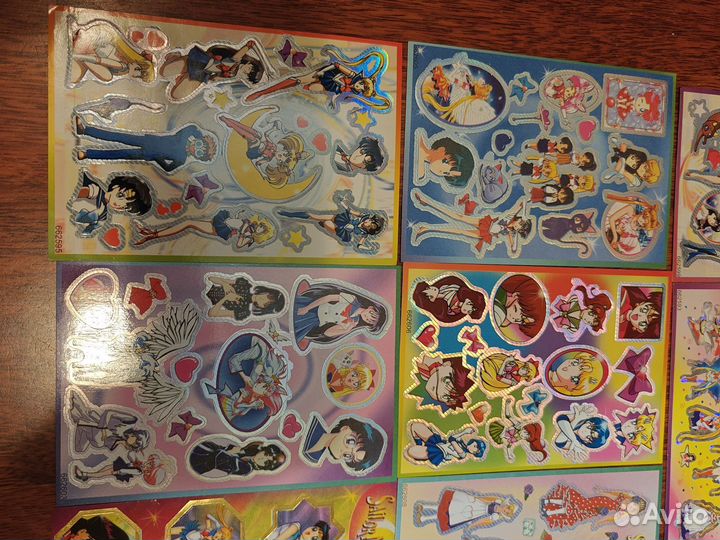 Наклейки Sailormoon с блестящими элементами