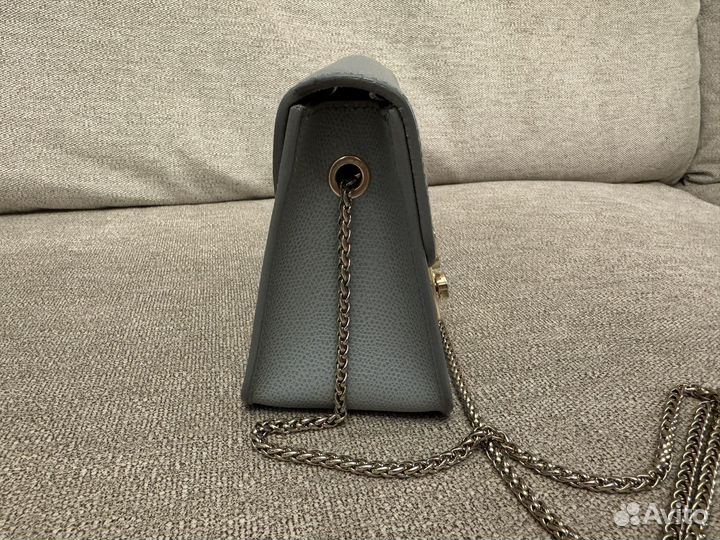 Сумка furla metropolis small голубая через плечо