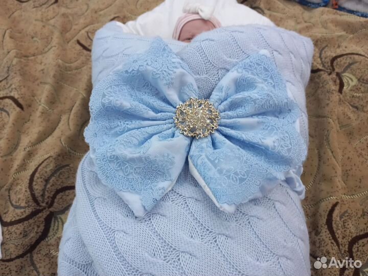 Конверт на выписку зимний для мальчика