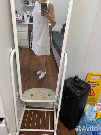 Платье белое женское 46