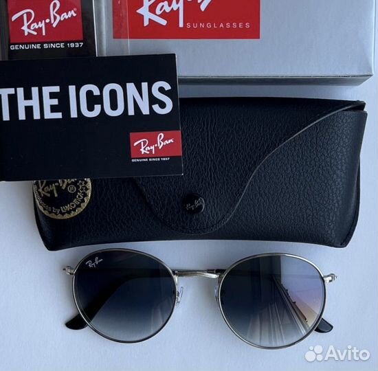 Очки Ray Ban Round Metal 3447 серые
