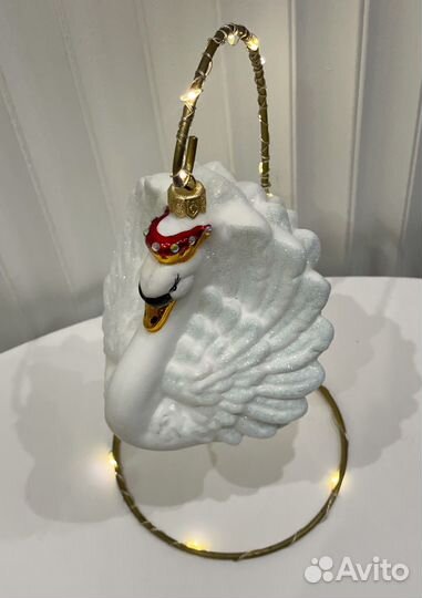 Елочная игрушка Лебедь