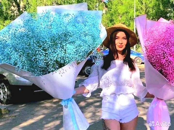 Гипсофила, букет из гипсофил, доставка цветов