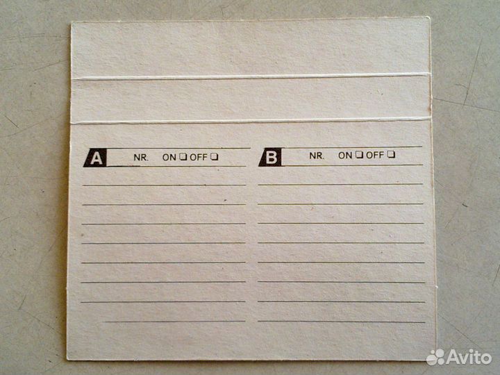 Аксессуары-вкладыши в аудиокассеты(СССР/фирмен.)