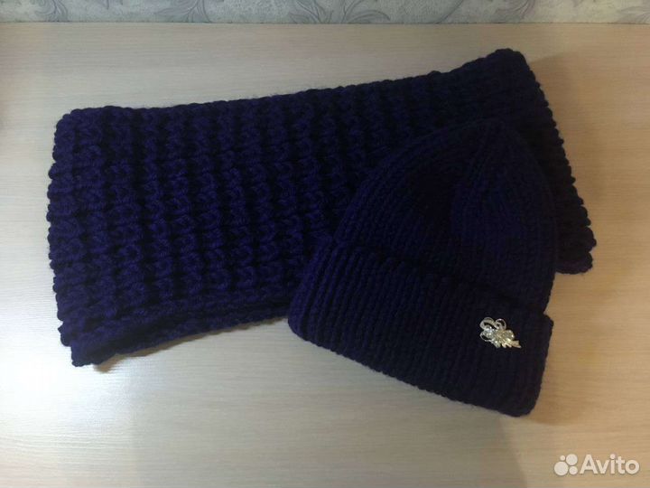 Шапка женская вязаная ручная работа