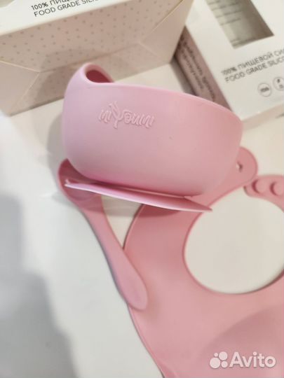 Набор детской силиконовой посуды miyoumi