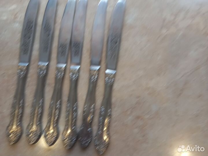 Ножи столовые мельхиор СССР